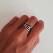 Boho Ring Silber - Love Story Ringe KOOMPLIMENTS