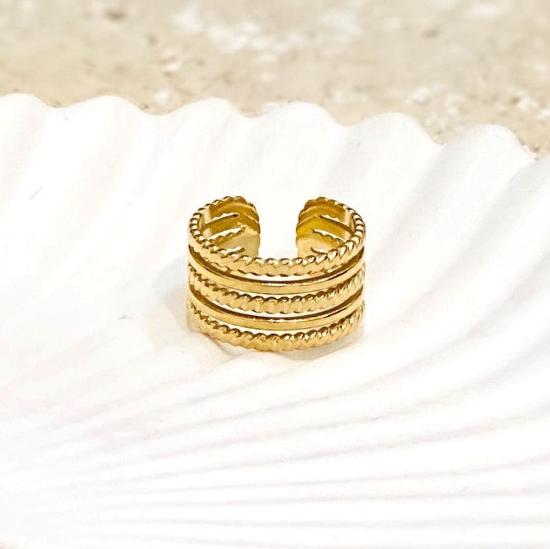Breiter Ring aus Edelstahl - Alais Ringe KOOMPLIMENTS