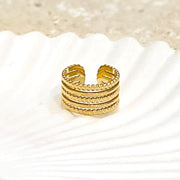 Breiter Ring aus Edelstahl - Alais Ringe KOOMPLIMENTS