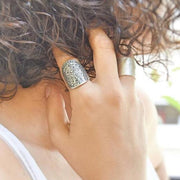 Breiter Ring Silber - Phaistos Ringe KOOMPLIMENTS