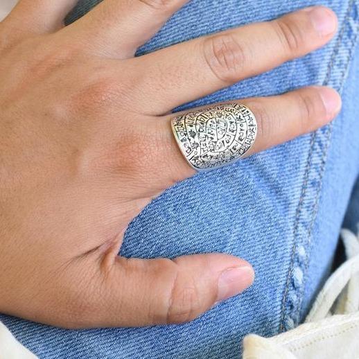 Breiter Ring Silber - Phaistos Ringe KOOMPLIMENTS