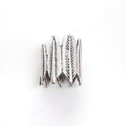 Breiter Silber Ring - Federkrone Ringe KOOMPLIMENTS