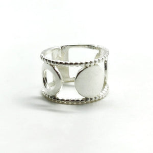 Bague large en argent - DOHARA