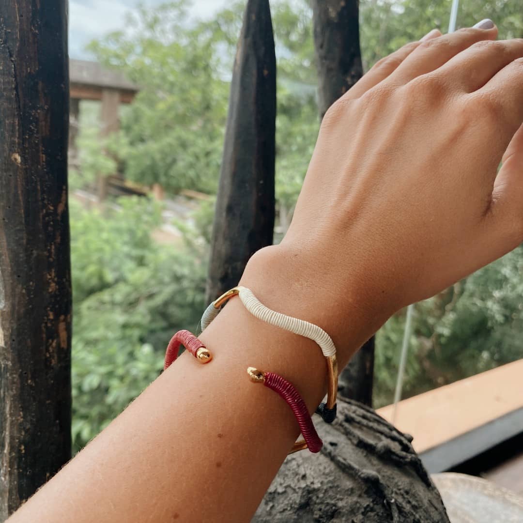 Bunter Armreif Silber TONINA - Nomadic Creatures Armband KOOMPLIMENTS