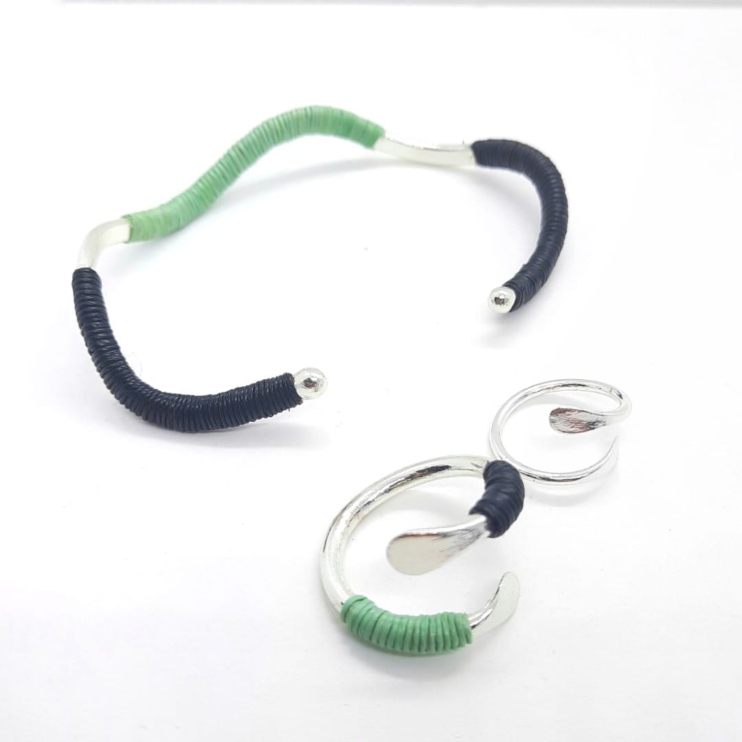 Bunter Armreif Silber TONINA - Nomadic Creatures Armband KOOMPLIMENTS