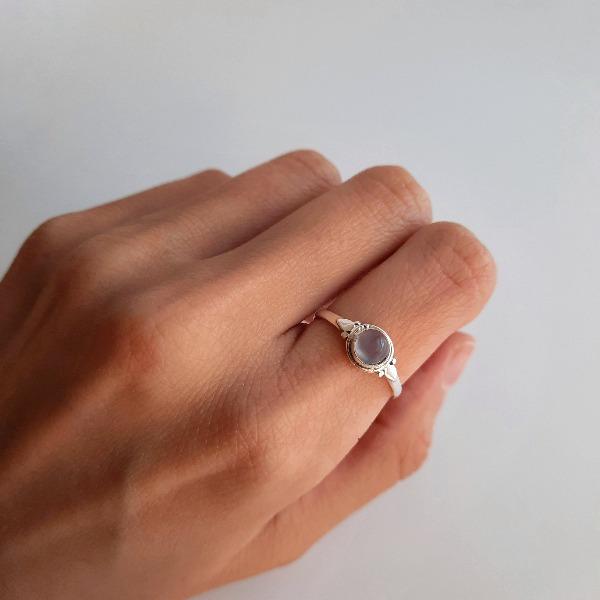 Chalcedon Ring Silber aus Indien Ringe KOOMPLIMENTS