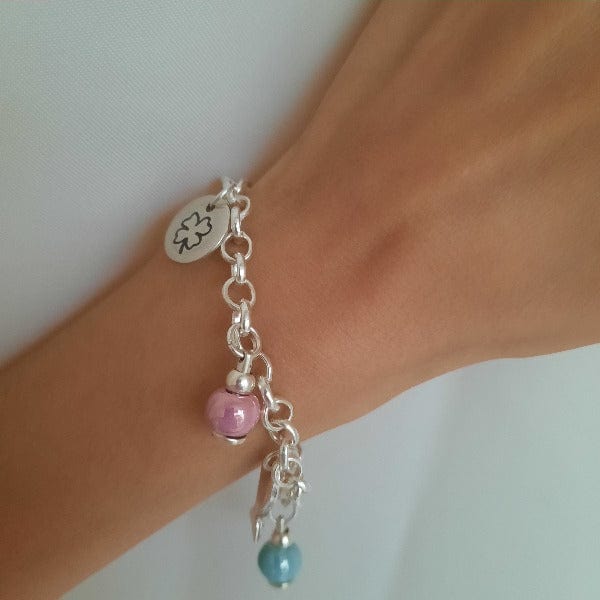 Charm-Armband aus Keramik - Glück Armband KOOMPLIMENTS