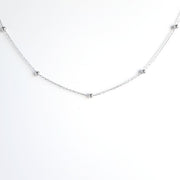 Choker Halskette mit Perlen aus echtem Silber Halsketten KOOMPLIMENTS