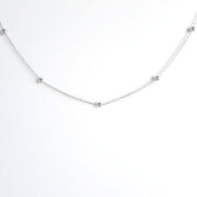 Choker Halskette mit Perlen Silber Halsketten KOOMPLIMENTS