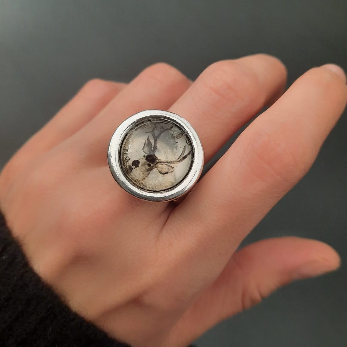 Cocktail Ring mit Hirsch-Design Ringe KOOMPLIMENTS