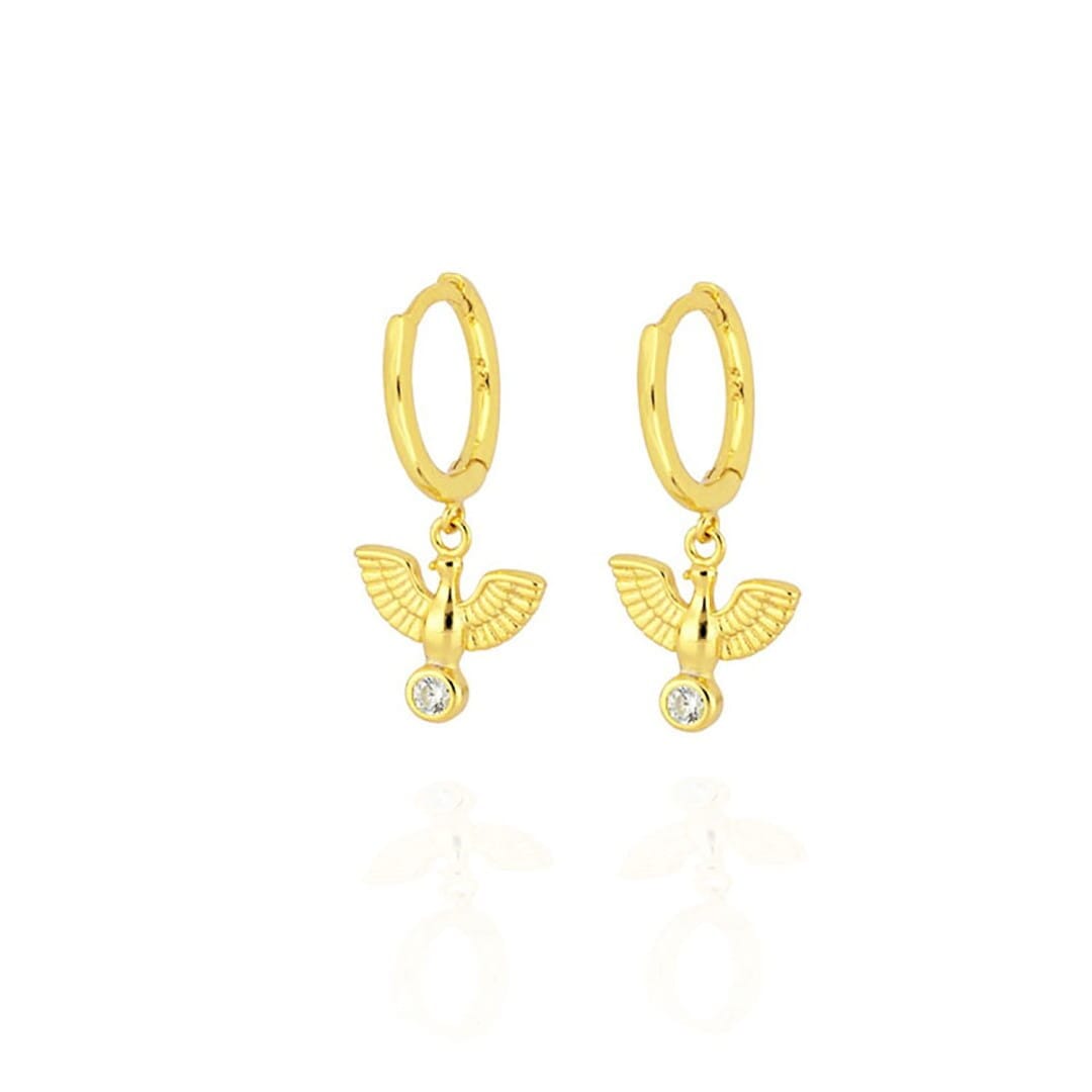 Creolen Adler Gold Ohrringe KOOMPLIMENTS