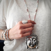 Damen Glückshalskette Buddha Halsketten KOOMPLIMENTS