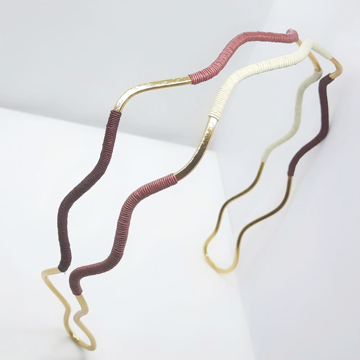 Damen Haarreifen Stirnband Gold Accessoires KOOMPLIMENTS