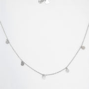 Damen-Halskette aus Silber mit kleinen Scheiben Halsketten KOOMPLIMENTS