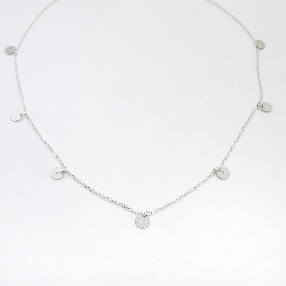 Damen-Halskette aus Silber mit Medaillons - Medilla Halsketten KOOMPLIMENTS