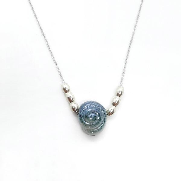 Damen Halskette mit Muschel - Nautilus Halsketten KOOMPLIMENTS