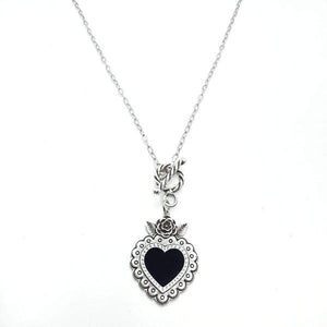 Collier Coeur Noir Femme - Coeur Noir