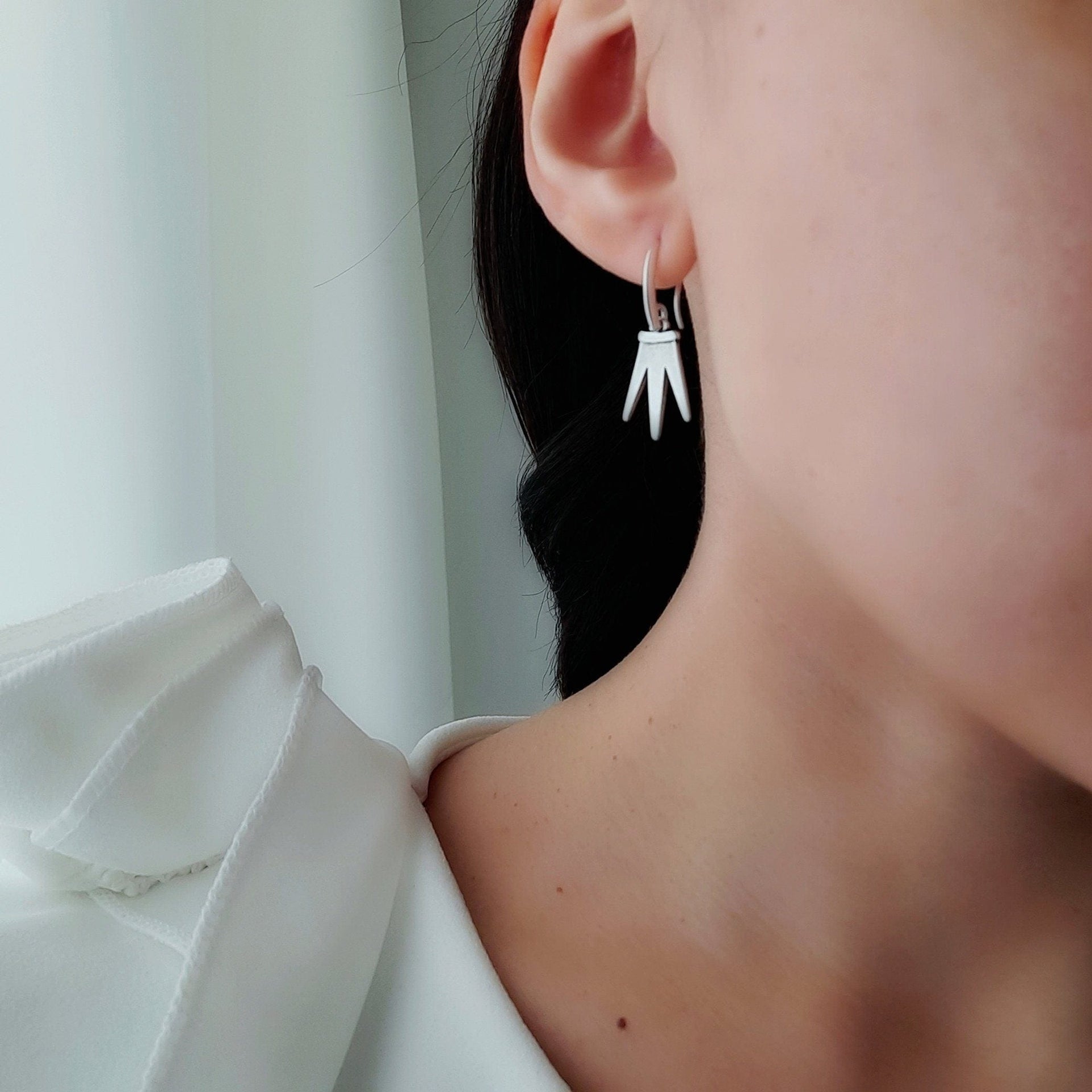 Damen Ohrringe Kronen Form - Princesse Ohrringe KOOMPLIMENTS