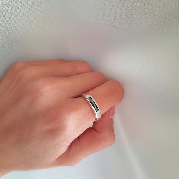 Damen Ring Abalone Grün - Shell Ringe KOOMPLIMENTS