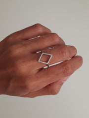 Damen Ring aus Silber mit Zirkonia - Jessica Ringe KOOMPLIMENTS
