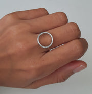 Damen Ring aus Sterlingsilber mit Zirkonien - Queen Ringe KOOMPLIMENTS