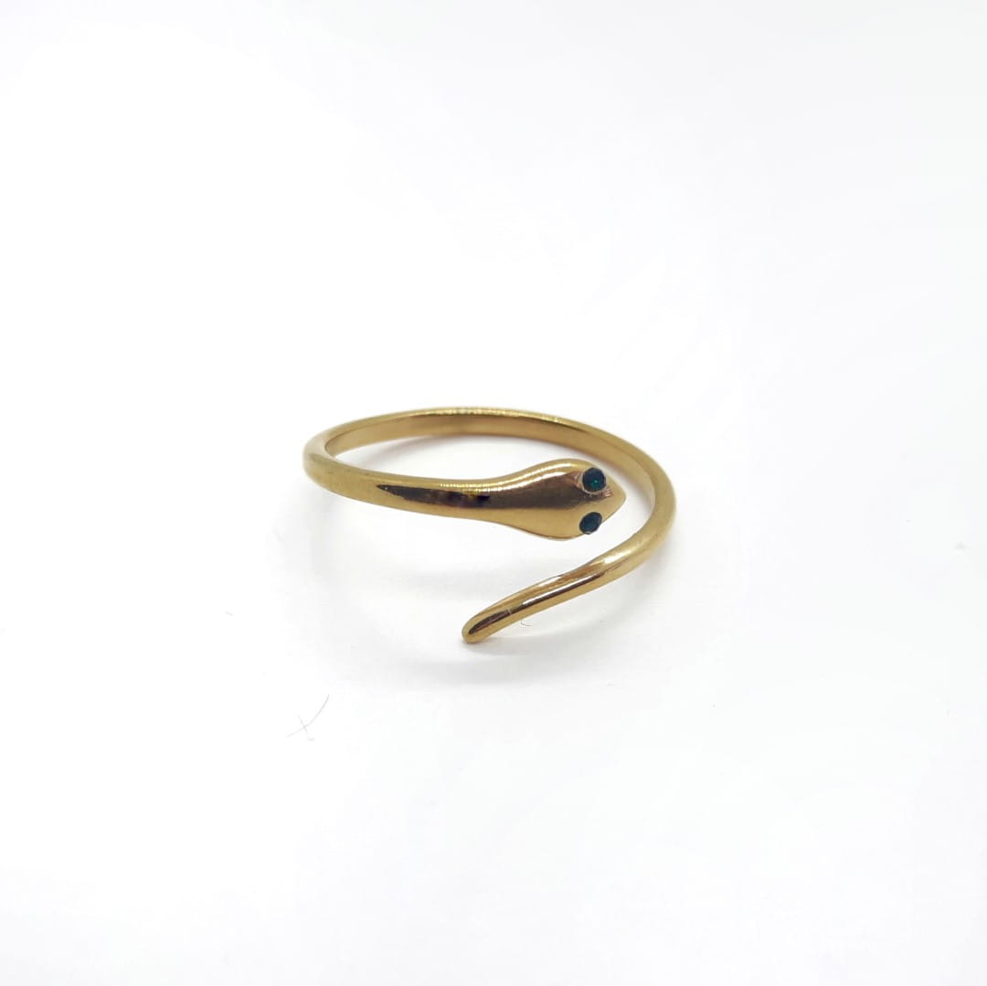 Damen Ring in Schlangenform aus Edelstahl - Snake Ringe KOOMPLIMENTS