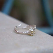 Damen Ring Silber Blumenknospe Ringe KOOMPLIMENTS