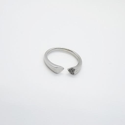 Damen Ring Silber Doppel-Herz Ringe KOOMPLIMENTS