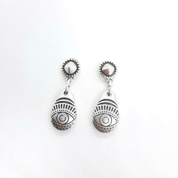 Damen Silber Amulett-Ohrringe  - Dritte Auge Ohrringe KOOMPLIMENTS