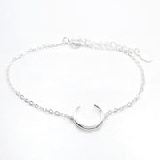 Damen Silber Armkette mit Halbmond Armband KOOMPLIMENTS