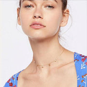 Disc Choker Halskette Gold Halsketten KOOMPLIMENTS