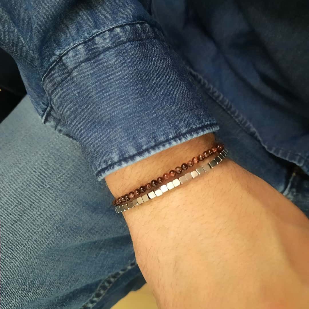 Doppel Armband Herren - Cubes Armband Herren KOOMPLIMENTS