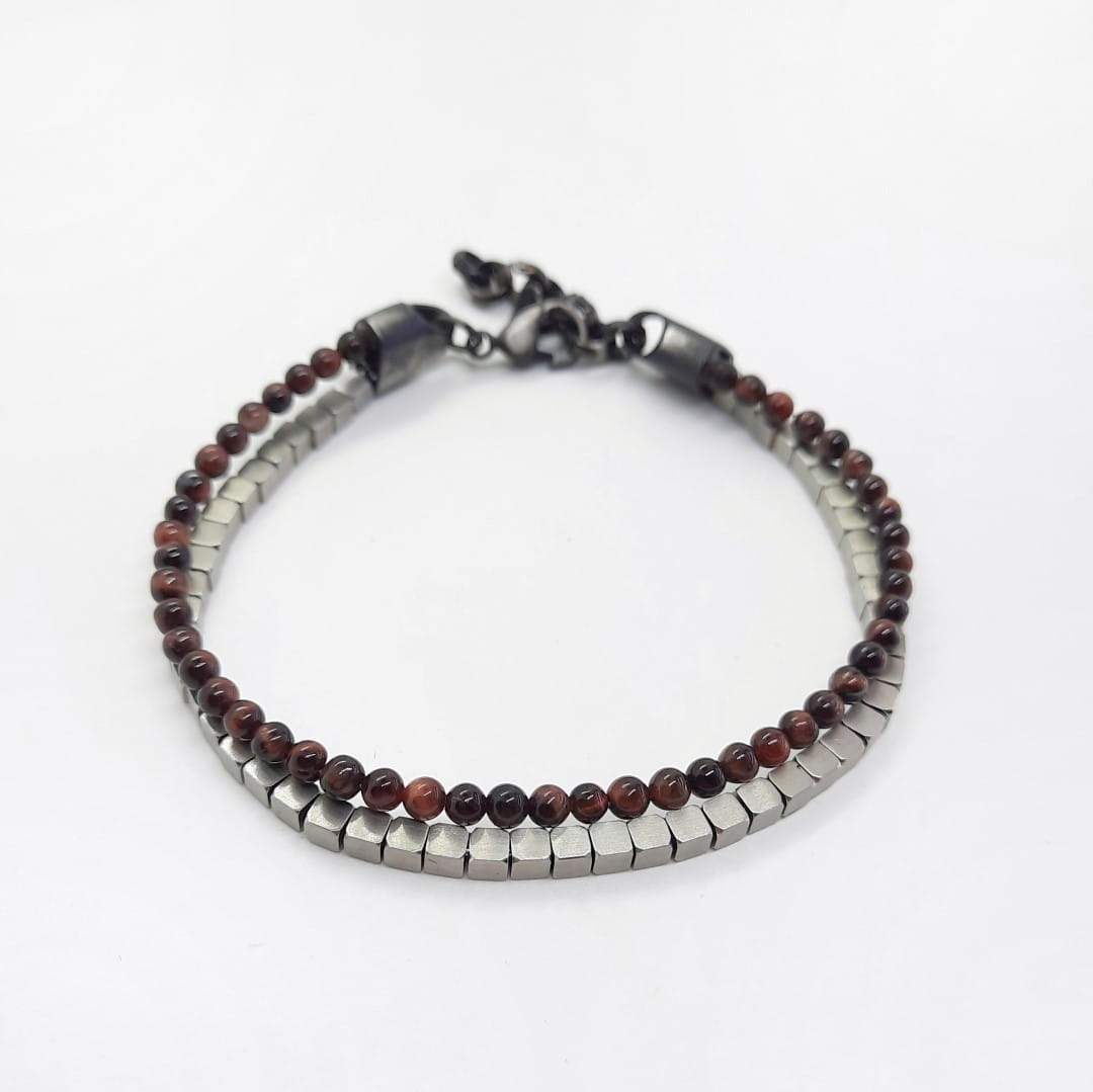 Doppel Armband Herren - Cubes Armband Herren KOOMPLIMENTS