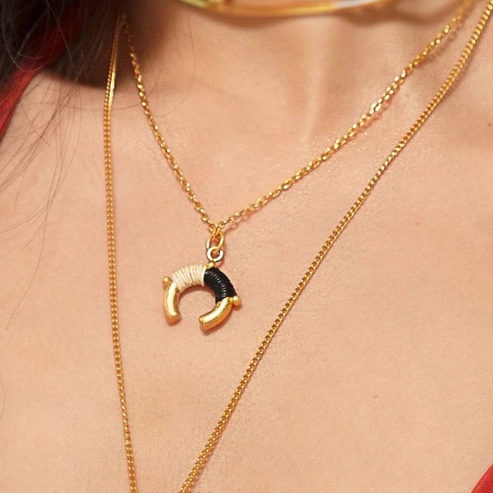 Doppelhorn Halskette - FARO CHAIN MINI Halsketten KOOMPLIMENTS