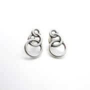 Drei Reifen Silber Ohrringe Ohrringe KOOMPLIMENTS