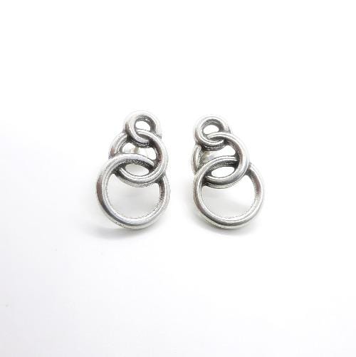 Drei Reifen Silber Ohrringe Ohrringe KOOMPLIMENTS