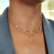 Dreieckige Zirkoniakette Halskette Halsketten KOOMPLIMENTS 