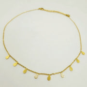 Drop Charms Kette aus Edelstahl Gold Halsketten KOOMPLIMENTS