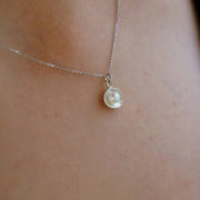 Echte Muschelkette aus Sterlingsilber mit Perle Halsketten KOOMPLIMENTS