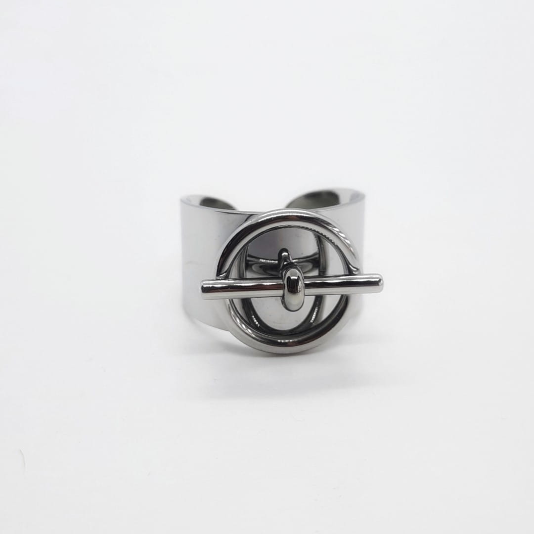 Edelstahl Ring Kreis und Stab - SOEL Ringe KOOMPLIMENTS