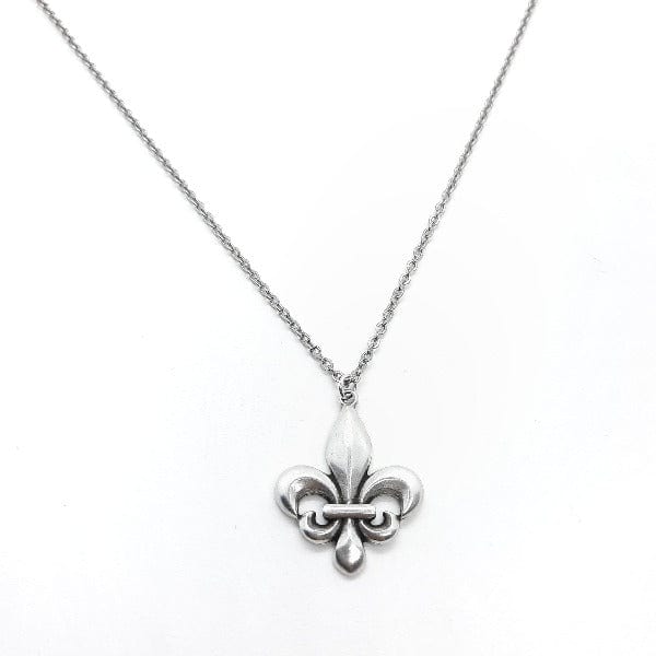 Einfache Halskette mit Lilie - Fleur de Lys Halsketten KOOMPLIMENTS