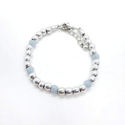 Einfaches Silber Perlen Armband - Celeste Armband KOOMPLIMENTS
