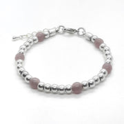 Einfaches Silber Perlen Armband - Malve Armband KOOMPLIMENTS