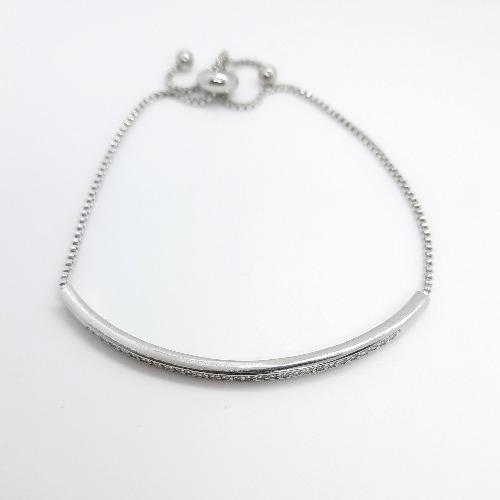 Einstellbares Armband aus Silber mit Zirkonia Armband KOOMPLIMENTS