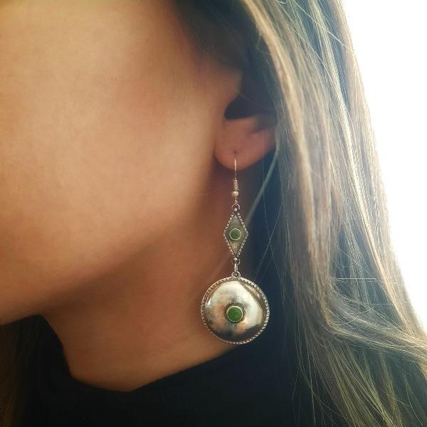 Ethnische Runde Boho Ohrringe - OLIVE Ohrringe KOOMPLIMENTS