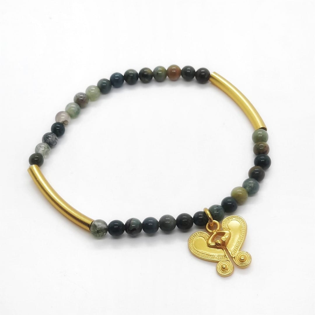 Ethnisches Armband mit Edelsteinen - Präkolumbianische Kulturen Armband KOOMPLIMENTS