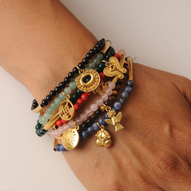 Ethnisches Armband mit Edelsteinen - Präkolumbianische Kulturen Armband KOOMPLIMENTS
