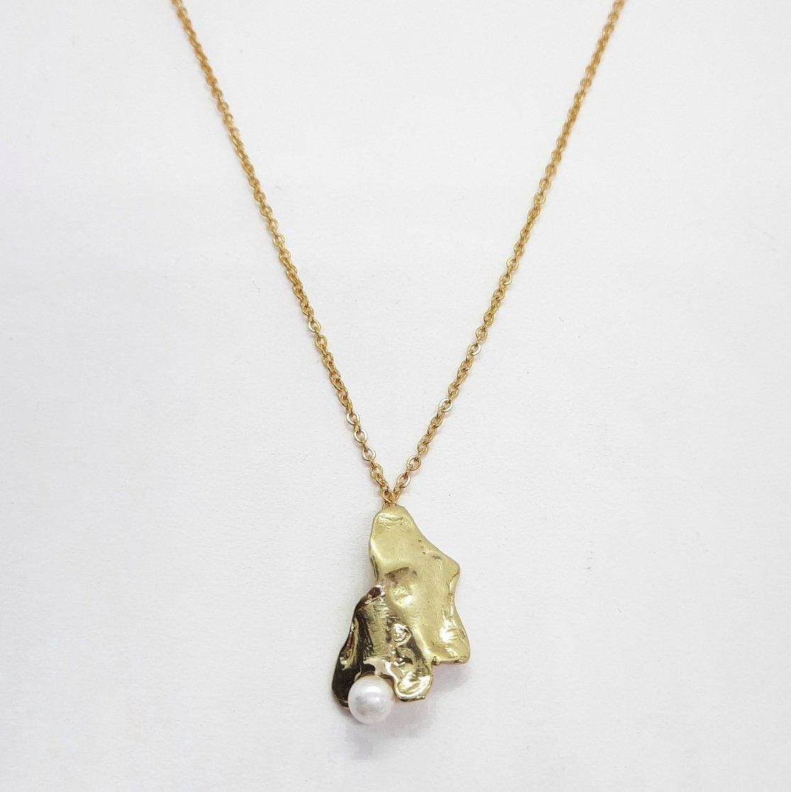 Feine Goldkette mit Perle - Sophistication Halsketten KOOMPLIMENTS