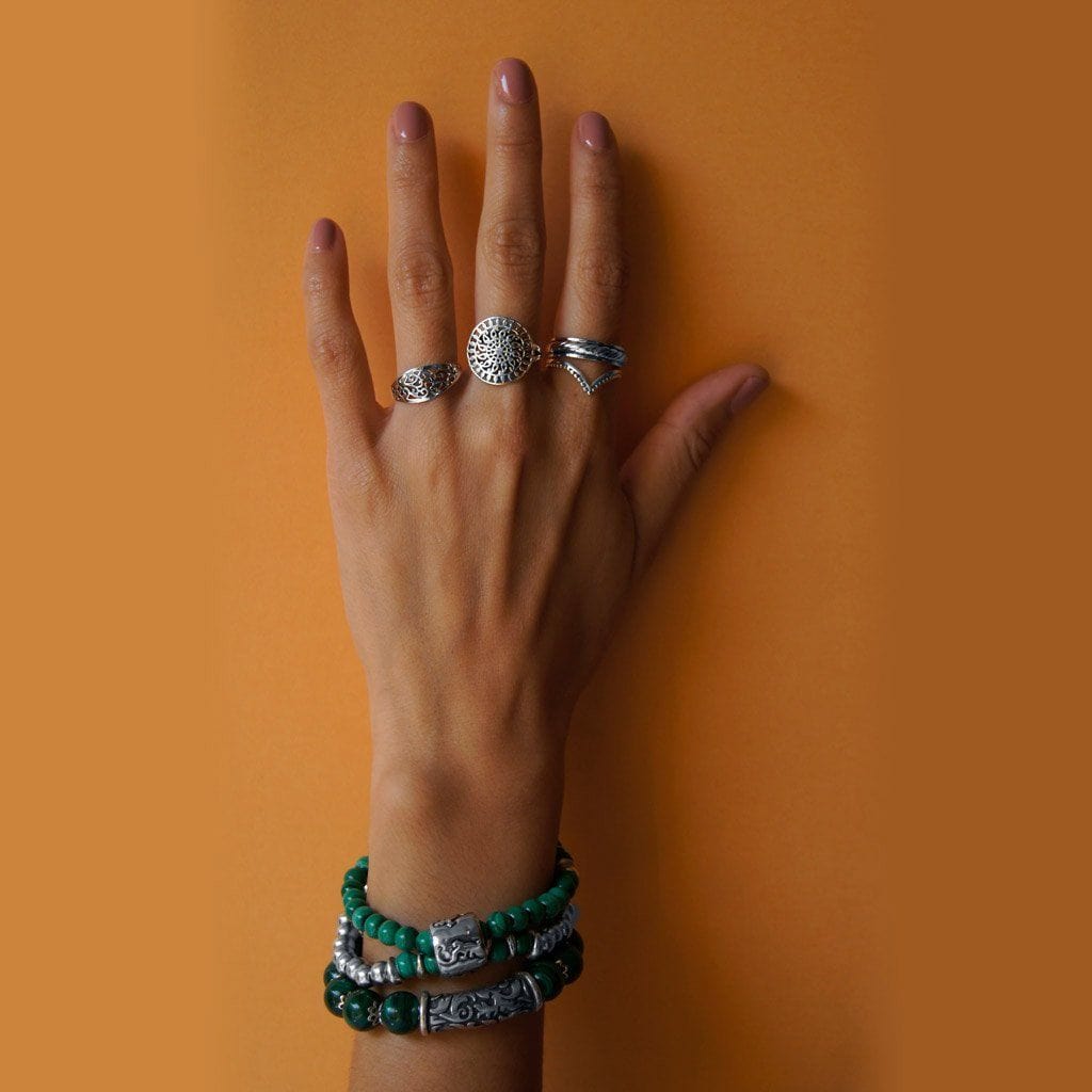 Feiner filigraner Mandala Ring - Universe Ringe KOOMPLIMENTS