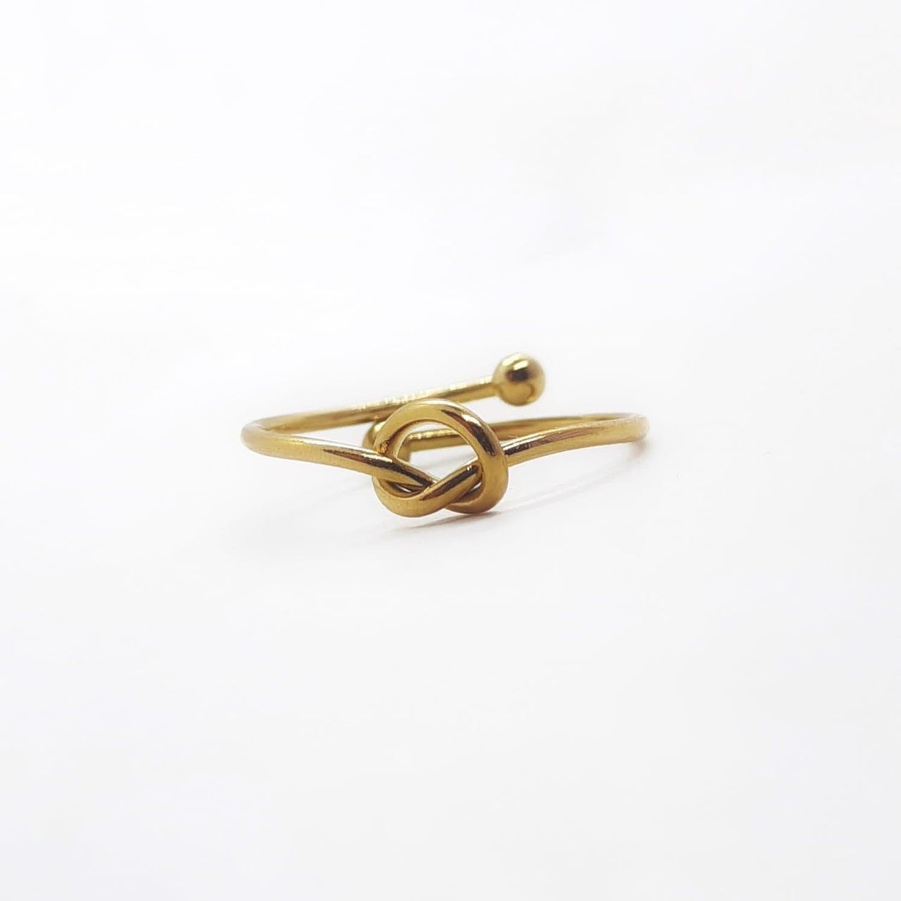 Feiner Knoten Ring aus Edelstahl Ringe KOOMPLIMENTS